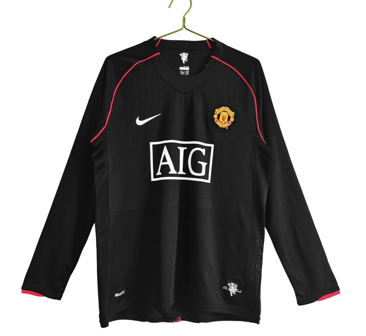 Manchester United Retro Long Sleeve 2007/08 Black