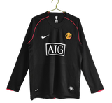 Manchester United Retro Long Sleeve 2007/08 Black