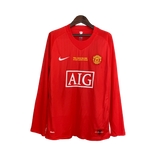 Manchester United Retro 2007/08 Long Sleeve Champions League Version Home