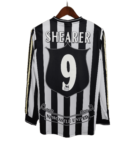 Newcastle Retro 97/99 Home Long Sleeve With Patch And Fonts