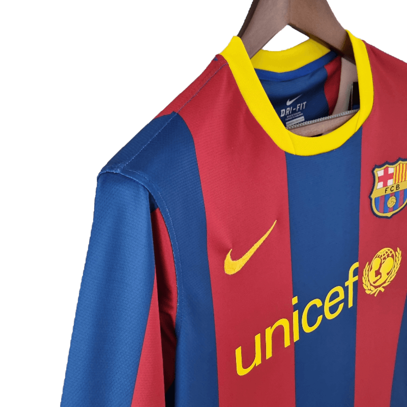 Barcelona Retro Long Sleeve 10/11 UEFA Champions League Home