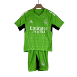 Real Madrid 23/24 Kids Goalkeeper Green