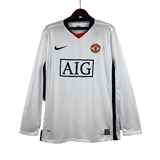 Manchester United Retro Long Sleeve 2007/08 White