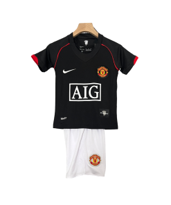 Manchester United 2007/2008 Kids Away (Black)