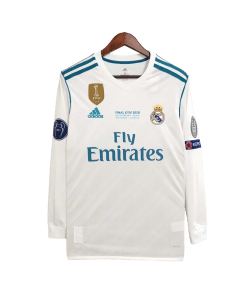 Real Madrid Retro 2017/2018 Long Sleeve Home